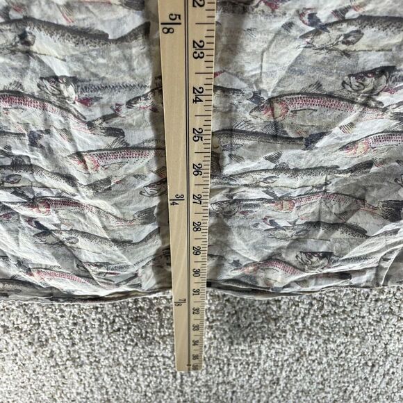 Reel Legends Shirt Adult Extra Large All Over Fish Print Button Up Fishing Mens - Picture 10 of 11